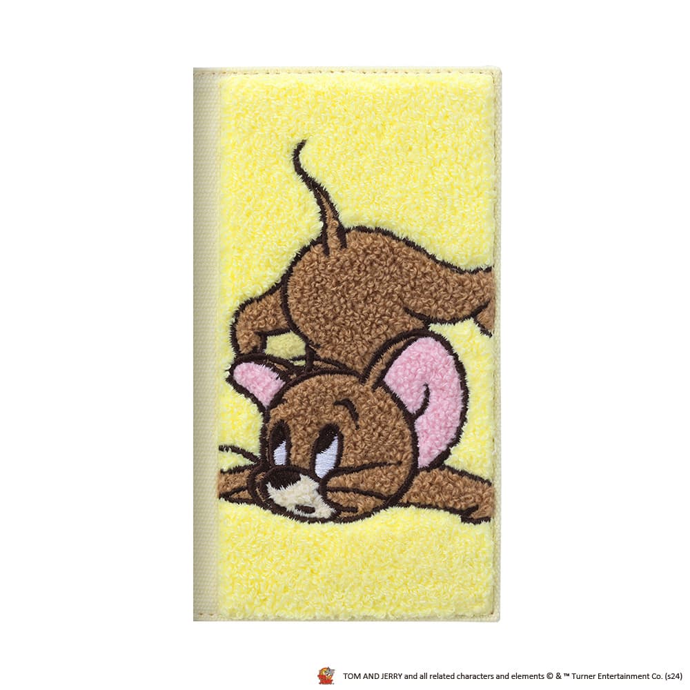 PGA iPhone 16 Clear Flip Case (Sagara Embroidery) Tom and Jerry PG-W24ACF02JER
