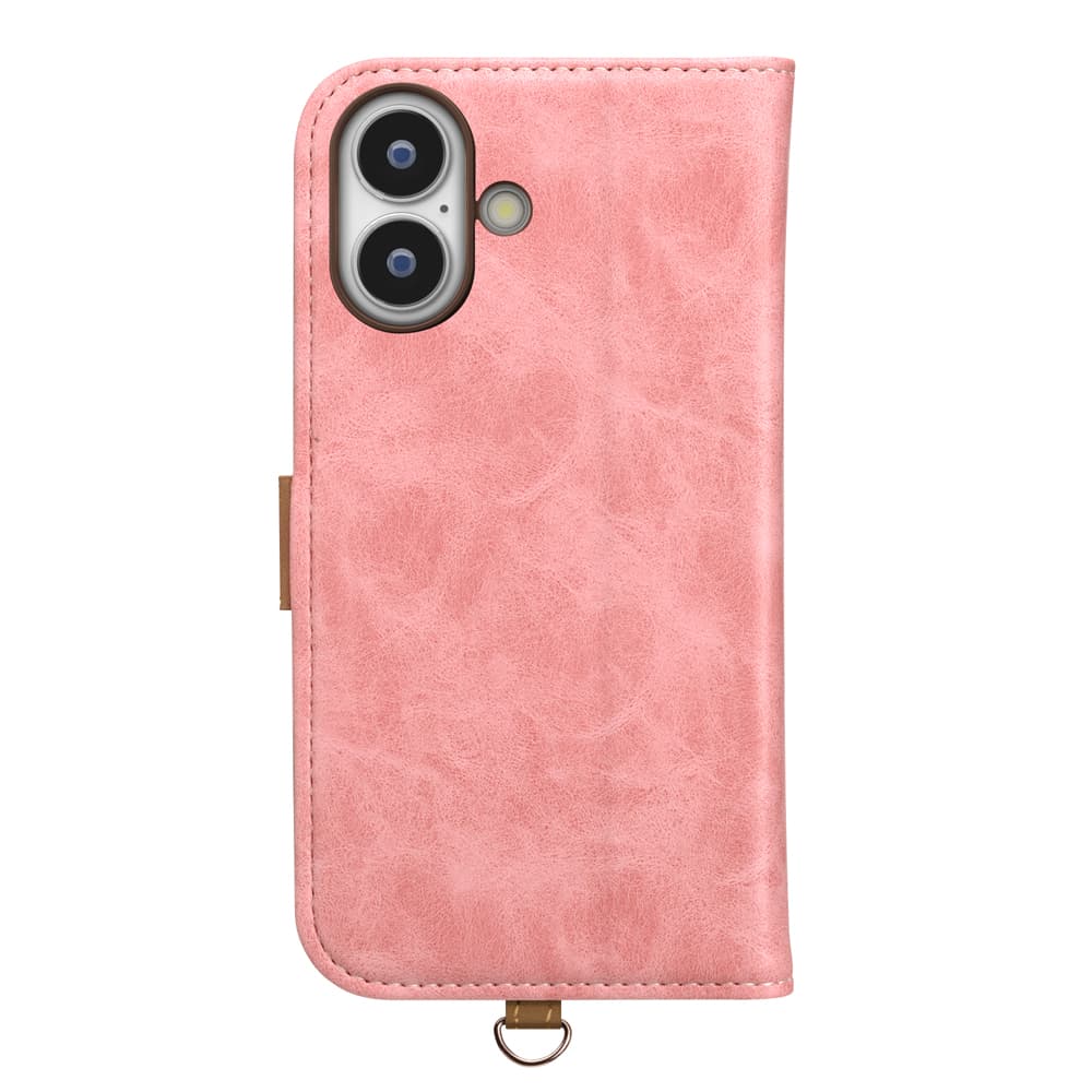 PGA iPhone 17用 フリップカバー ダスティピンク PG-25AFP03PK 80g