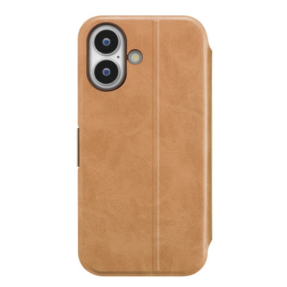 PGA iPhone 17用 スリムフリップカバー キャメル PG-25AFP08BE 65g