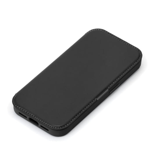 PGA iPhone 17用 ガラスフリップケース ブラック PG-25AGF01BK 65g