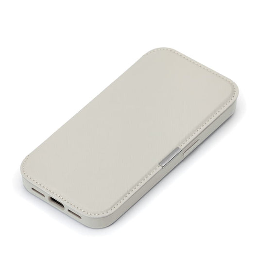 PGA iPhone 17 Glass Flip Case Saffiano Gray PG-25AGF05GY 65g