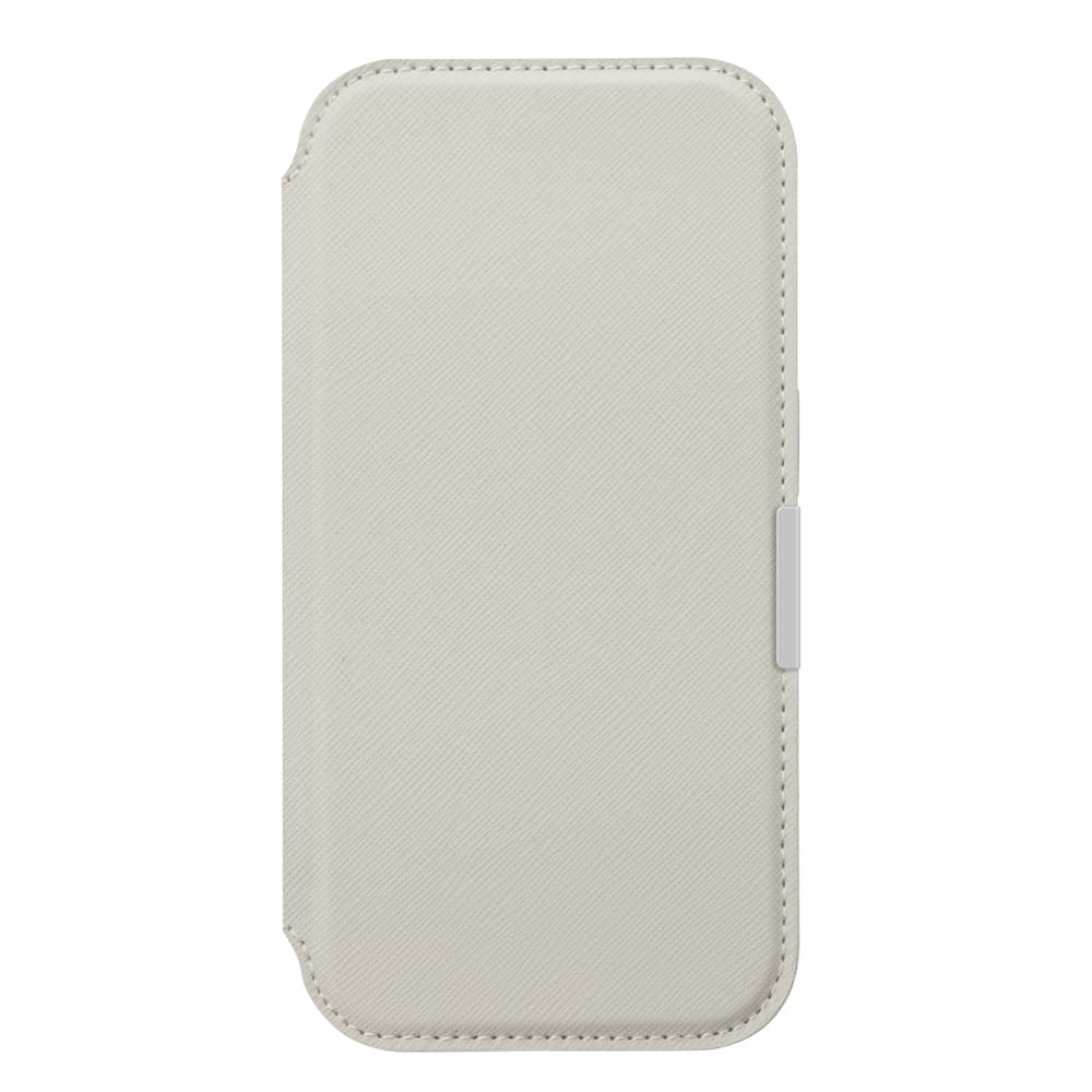 PGA iPhone 17 Glass Flip Case Saffiano Gray PG-25AGF05GY 65g