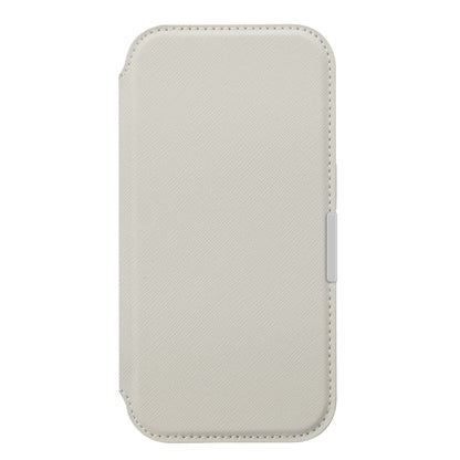PGA iPhone 17 Glass Flip Case Saffiano Gray PG-25AGF05GY 65g