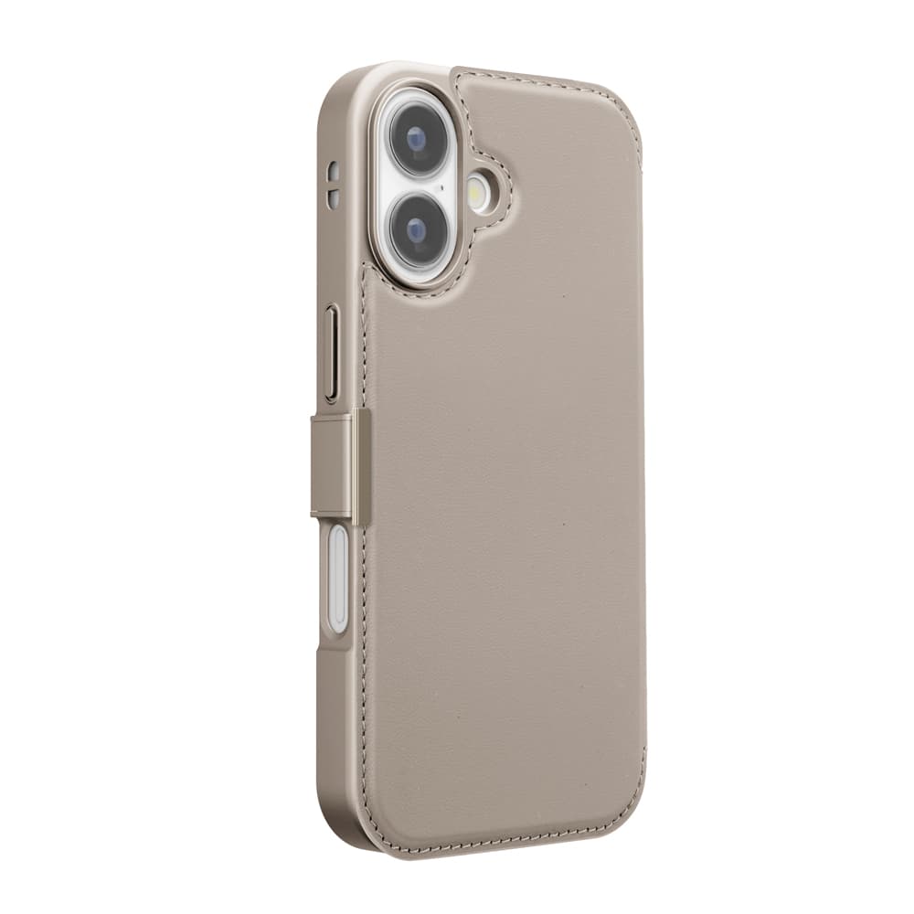 PGA iPhone 17 Back Flip Case Beige PG-25ABF02BE 65g