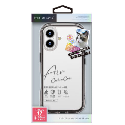 PGA iPhone 17 Air Cushion Case Graphite PG-25AAR01BK 40g