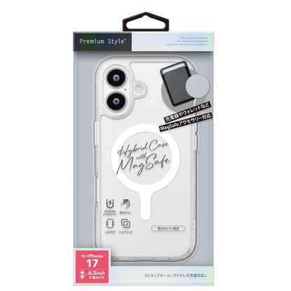 PGA iPhone 17 MagSafe Compatible Hybrid Case Clear PG-25AMH03CL 35g