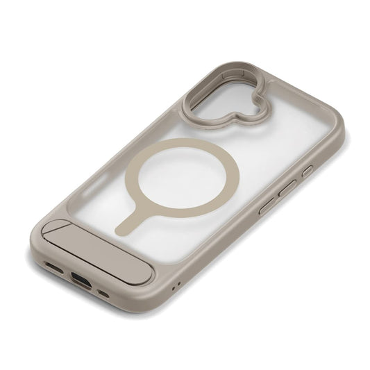 PGA iPhone 17 MagSafe Compatible Hybrid Case with Stand Beige PG-25AMH06BE 45g