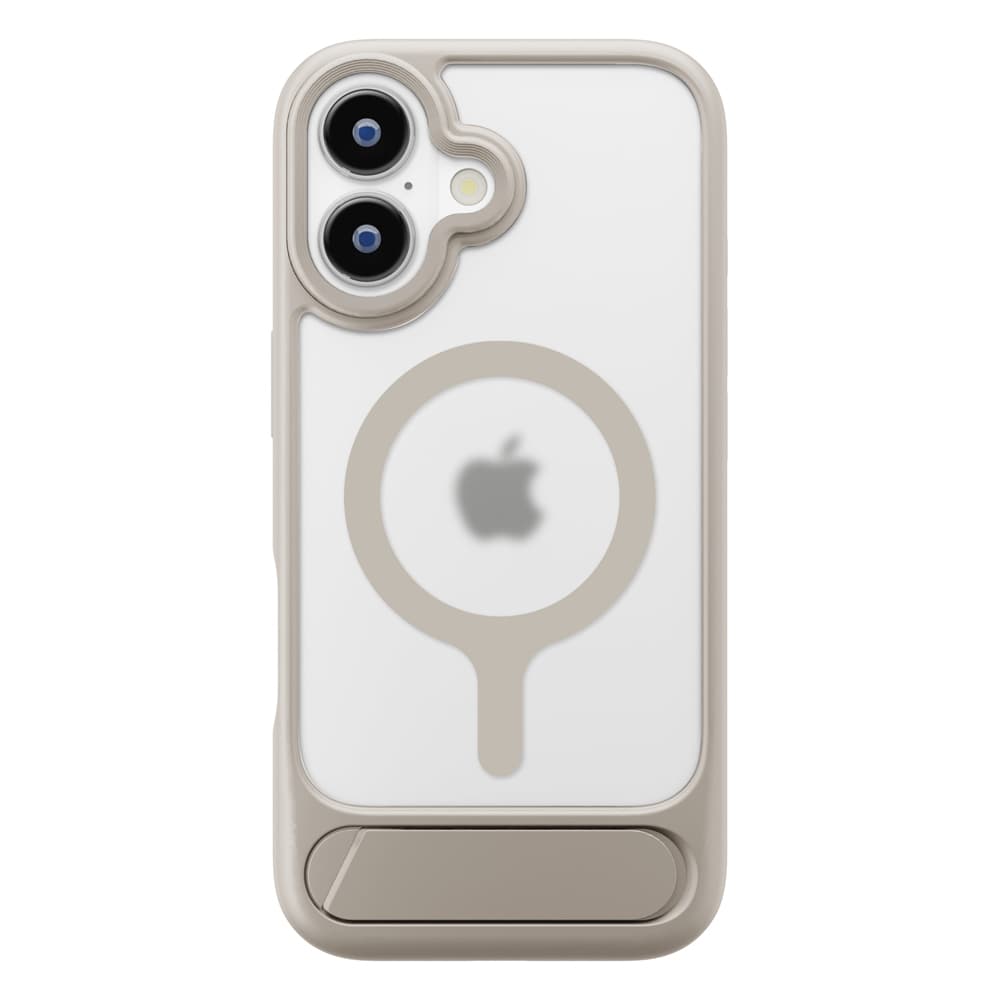 PGA iPhone 17 MagSafe Compatible Hybrid Case with Stand Beige PG-25AMH06BE 45g
