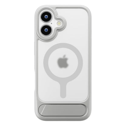PGA iPhone 17用 MagSafe対応 スタンド付ハイブリッドケース グレー PG-25AMH07GY 45g
