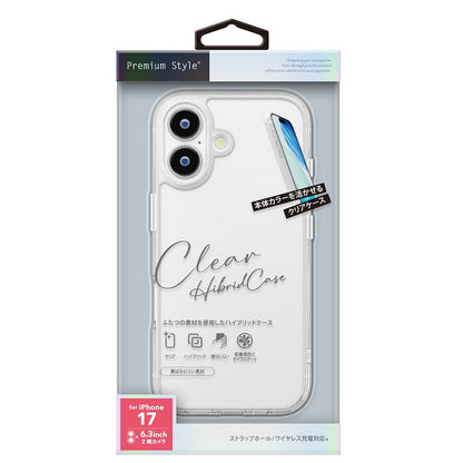 PGA iPhone 17用 ハイブリッドケース クリア PG-25APT01CL 35g