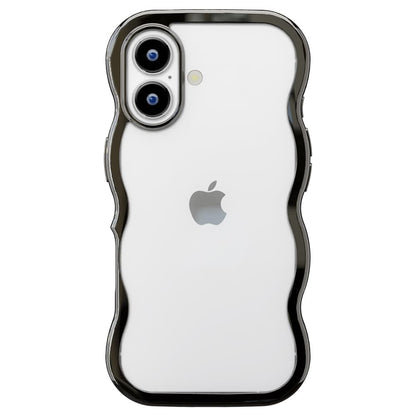 PGA iPhone 17用 ウェーブケース メタルブラック PG-25AWH02BK 35g