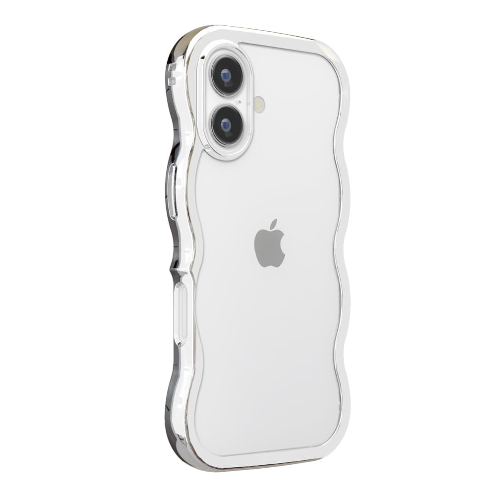 PGA iPhone 17 Wave Case Metal Silver PG-25AWH03SV 35g