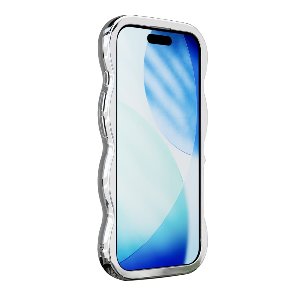 PGA iPhone 17 Wave Case Metal Silver PG-25AWH03SV 35g