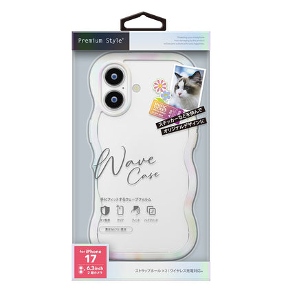 PGA iPhone 17 Wave Case Aurora White PG-25AWH04WH 35g