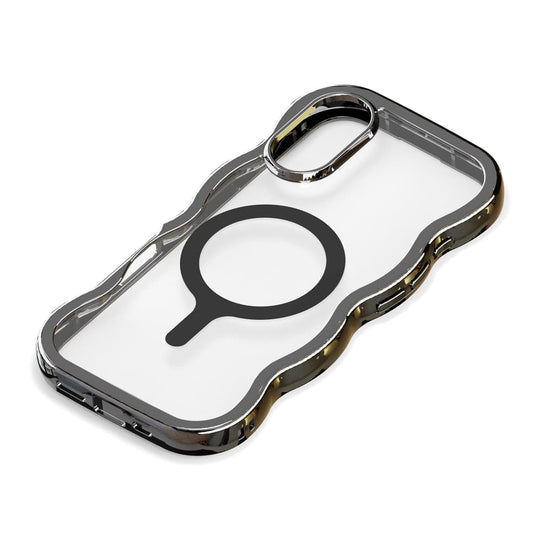 PGA MagSafe Compatible Wave Case for iPhone 17 - Metal Black PG-25AMW02BK 35g