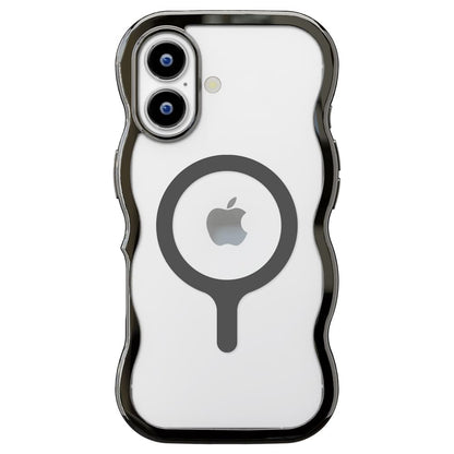 PGA MagSafe Compatible Wave Case for iPhone 17 - Metal Black PG-25AMW02BK 35g
