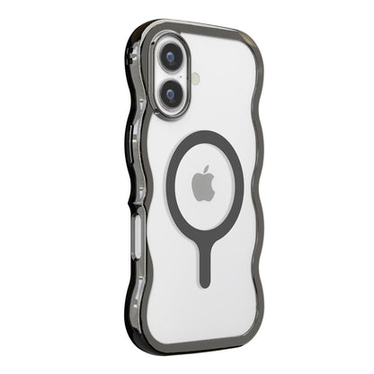PGA MagSafe Compatible Wave Case for iPhone 17 - Metal Black PG-25AMW02BK 35g