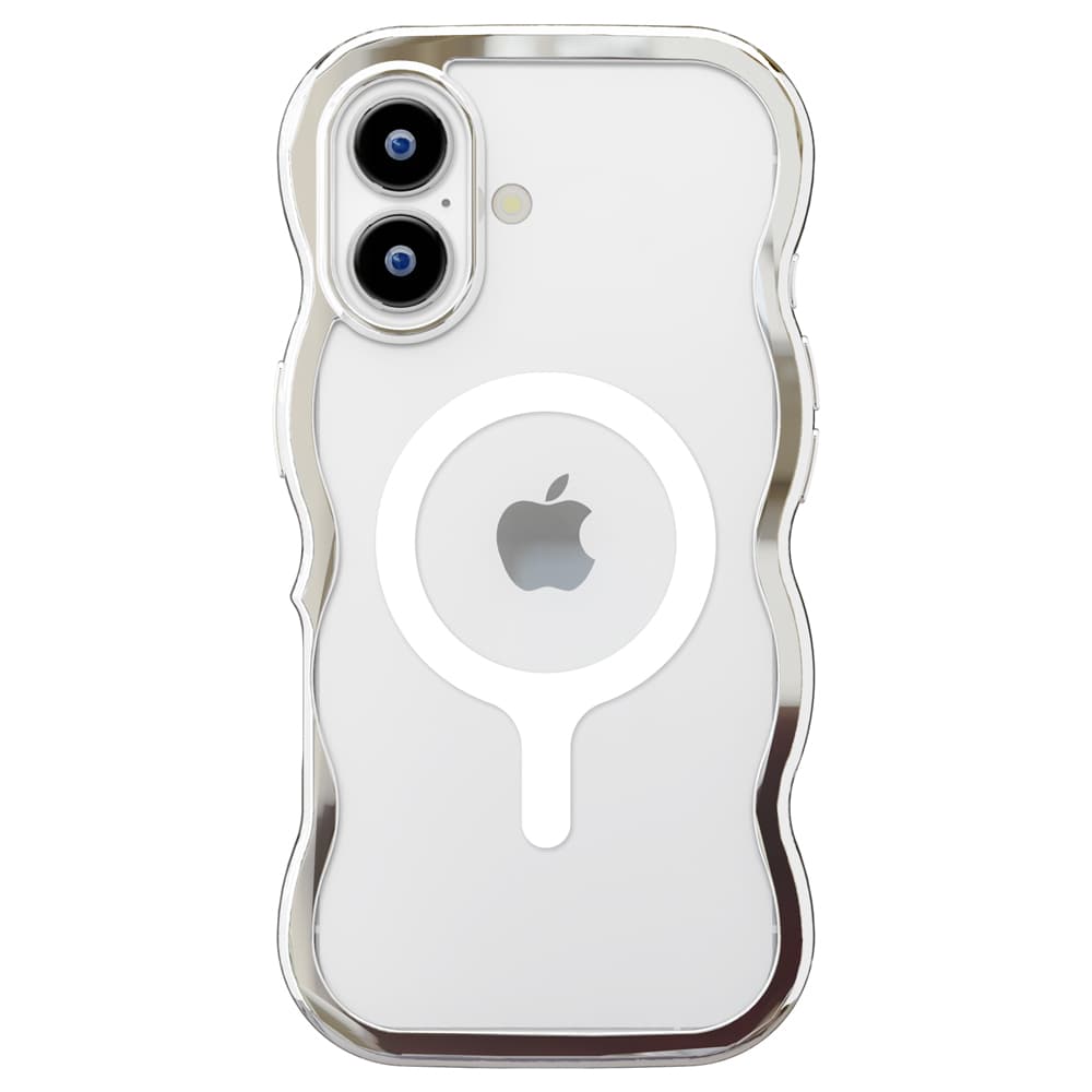 PGA Wave Case for iPhone 17 - MagSafe Compatible - Metal Silver