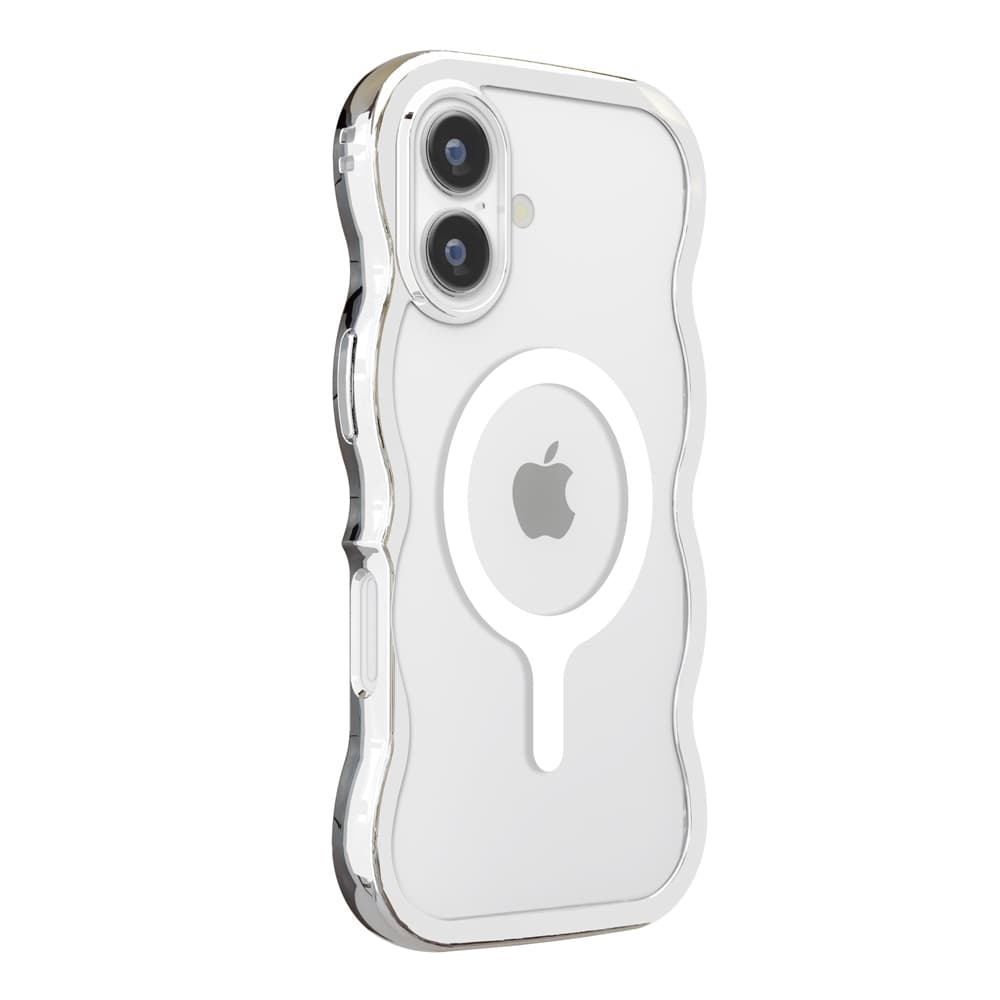 PGA Wave Case for iPhone 17 - MagSafe Compatible - Metal Silver