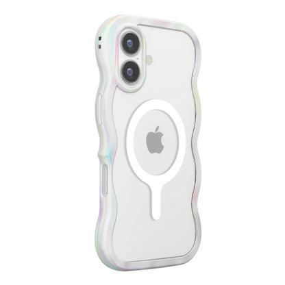 PGA MagSafe Compatible Wave Case for iPhone 17 - Aurora White PG-25AMW04WH 35g