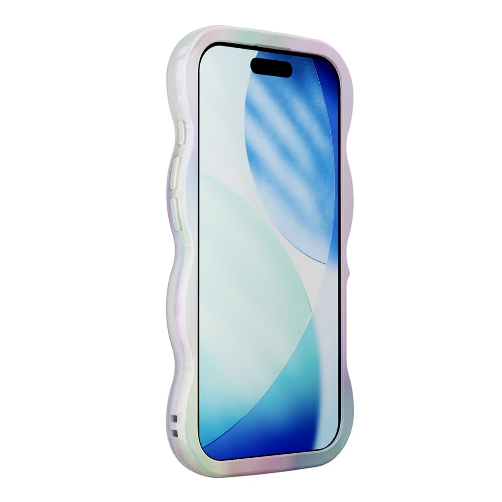 PGA MagSafe Compatible Wave Case for iPhone 17 - Aurora White PG-25AMW04WH 35g