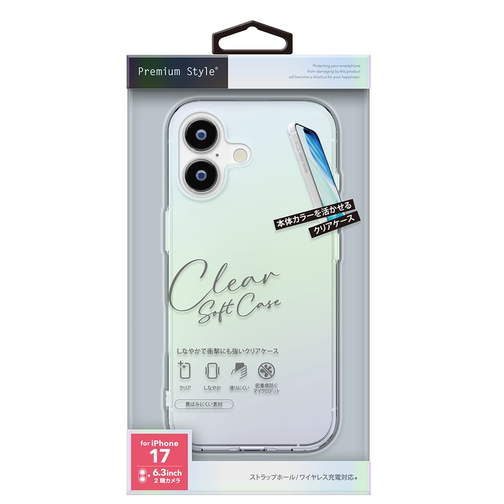 PGA Clear Soft Case for iPhone 17 - Aurora