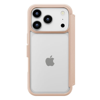 PGA Glass Flip Case for iPhone 17 Pro - Saffiano Pink