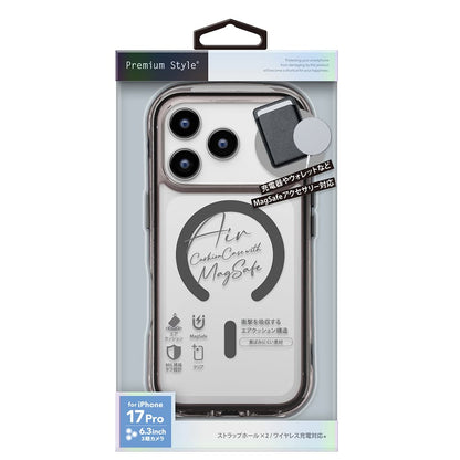 PGA MagSafe Compatible Air Cushion Case for iPhone 17 Pro - Graphite 40g