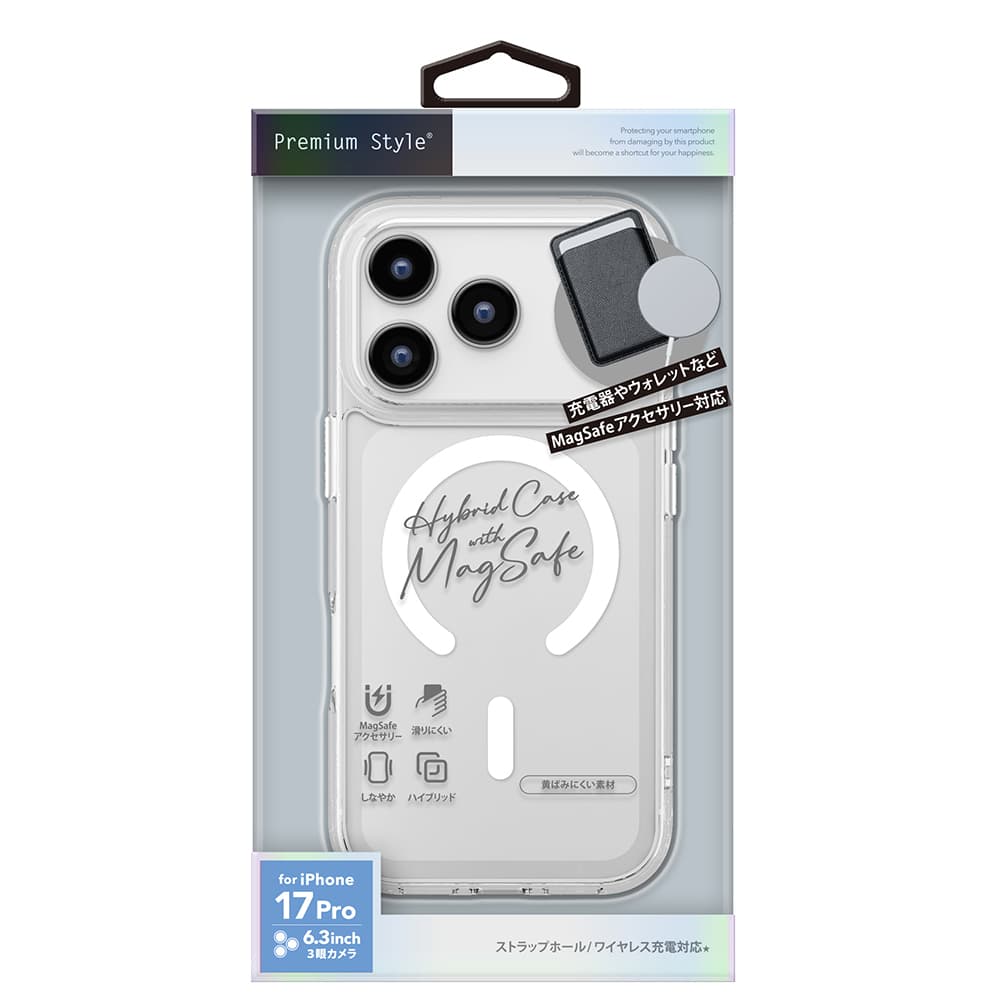 PGA MagSafe Compatible Hybrid Case for iPhone 17 Pro - Clear 35g