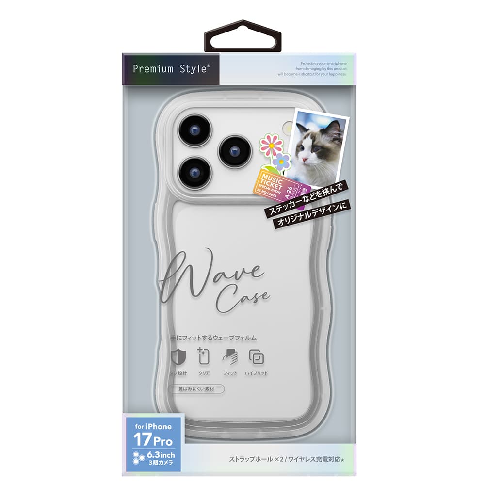 PGA Wave Case for iPhone 17 Pro - Clear