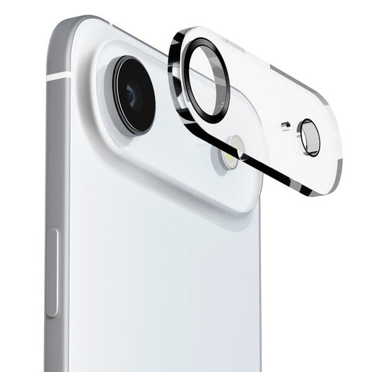 PGA Full Camera Protector for iPhone Air - Clear/Metal Black