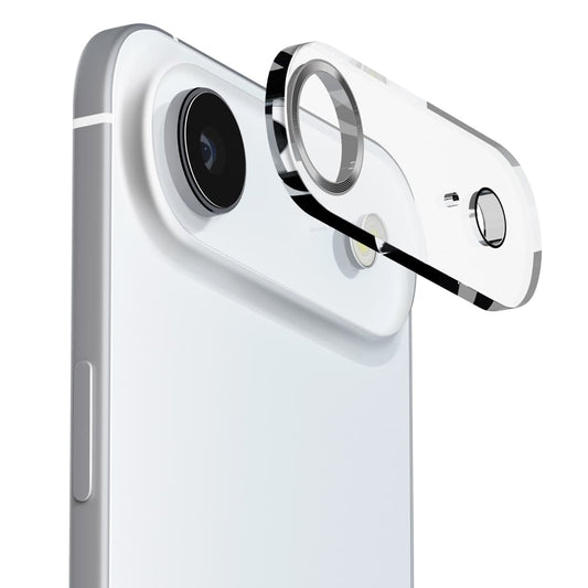 PGA Full Camera Protector for iPhone Air - Clear/Metal Silver