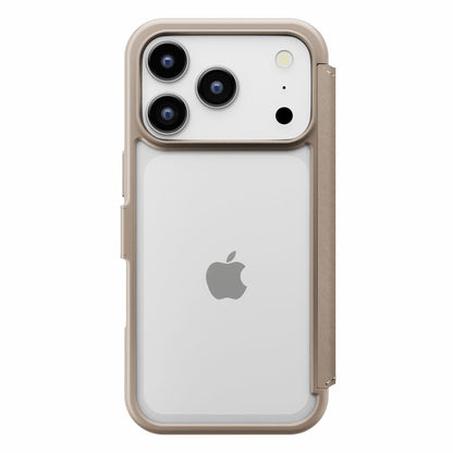 PGA Glass Flip Case for iPhone 17 Pro Max - Beige - 85g