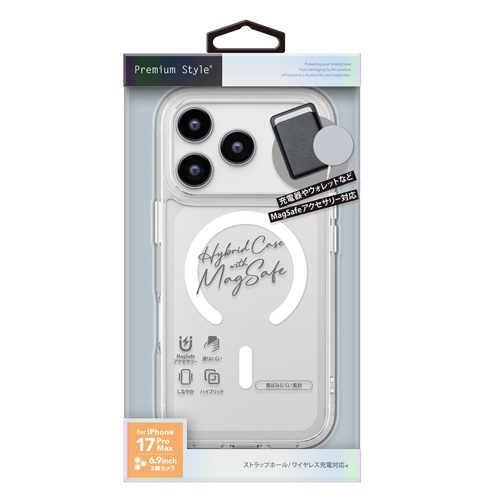 PGA MagSafe Compatible Hybrid Case for iPhone 17 Pro Max - Clear - 35g