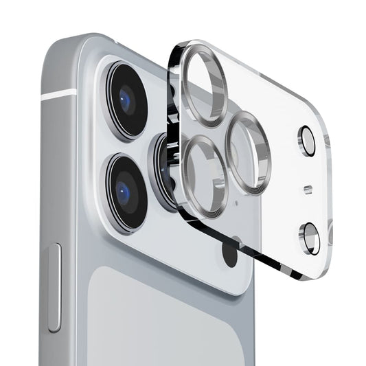 PGA Full Camera Protector Clear/Metal Silver for iPhone 17 Pro Max PG-25DCLG03SV 7g