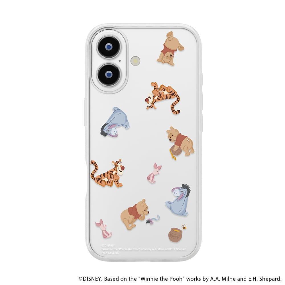 PGA Glass Slim Case for iPhone 17 Winnie the Pooh PG-D25AGT04POO 30g