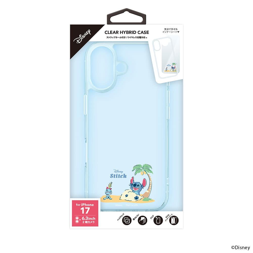 PGA Hybrid Case for iPhone 17 - Stitch PG-D25APT02STI 35g