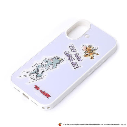 PGA MagSafe Compatible Acrylic Panel Case for iPhone 17 - Tom and Jerry / Purple 50g