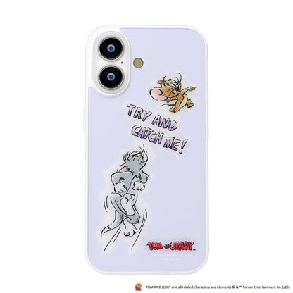 PGA MagSafe Compatible Acrylic Panel Case for iPhone 17 - Tom and Jerry / Purple 50g