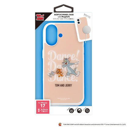 PGA MagSafe Compatible Acrylic Panel Case for iPhone 17 Tom and Jerry/Pink PG-W25AMP02TAJ 50g