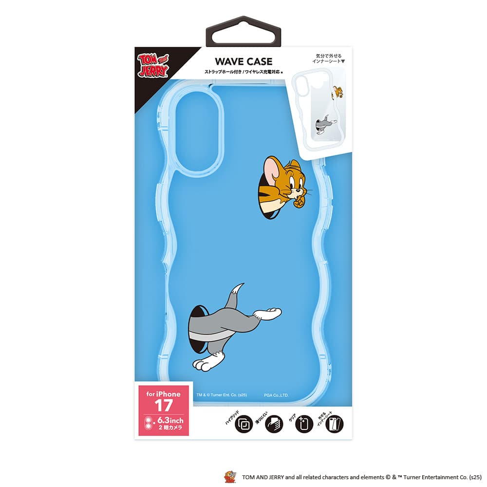 PGA Wave Case for iPhone 17 Tom and Jerry PG-W25AWH02TAJ 35g