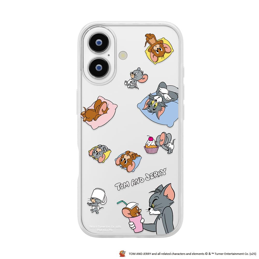 PGA Glass Slim Case for iPhone 17 - Tom and Jerry PG-W25AGT01TAJ 30g