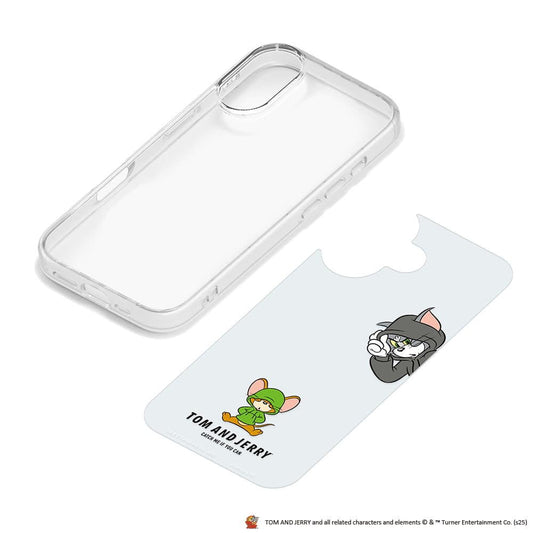 PGA Glass Slim Case for iPhone 17 - Tom and Jerry PG-W25AGT02TAJ 30g