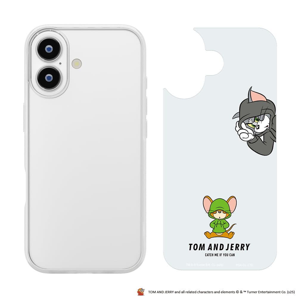 PGA Glass Slim Case for iPhone 17 - Tom and Jerry PG-W25AGT02TAJ 30g