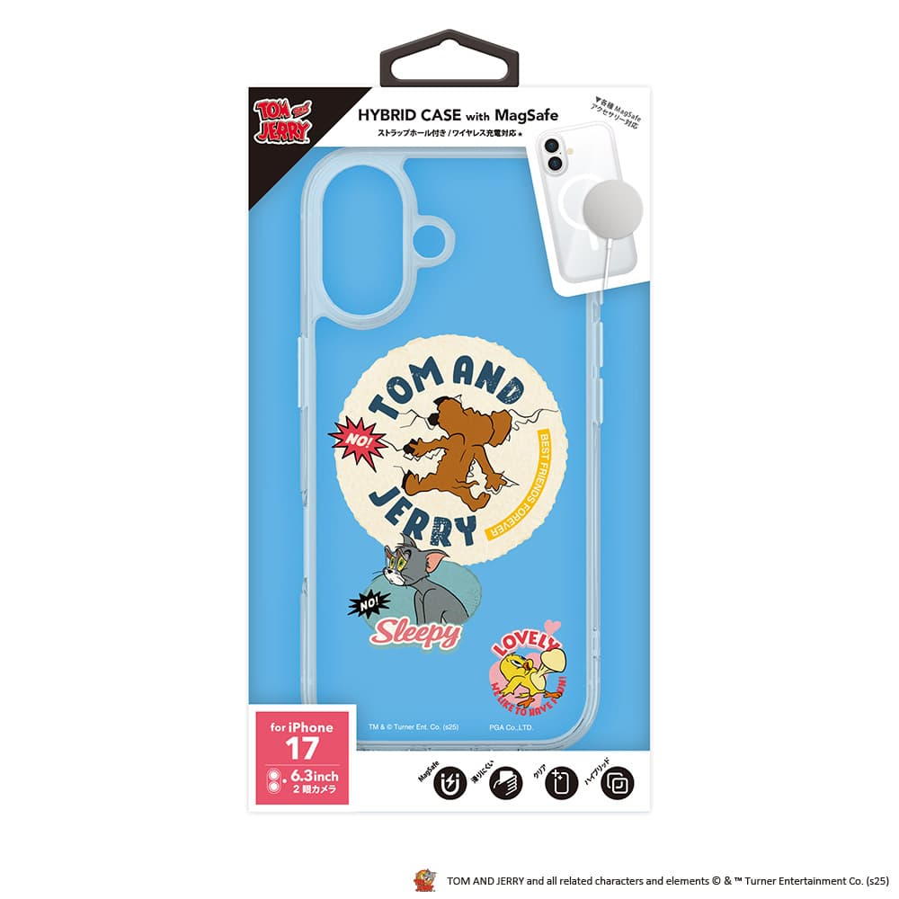 PGA MagSafe Compatible Hybrid Case for iPhone 17 - Tom and Jerry 35g