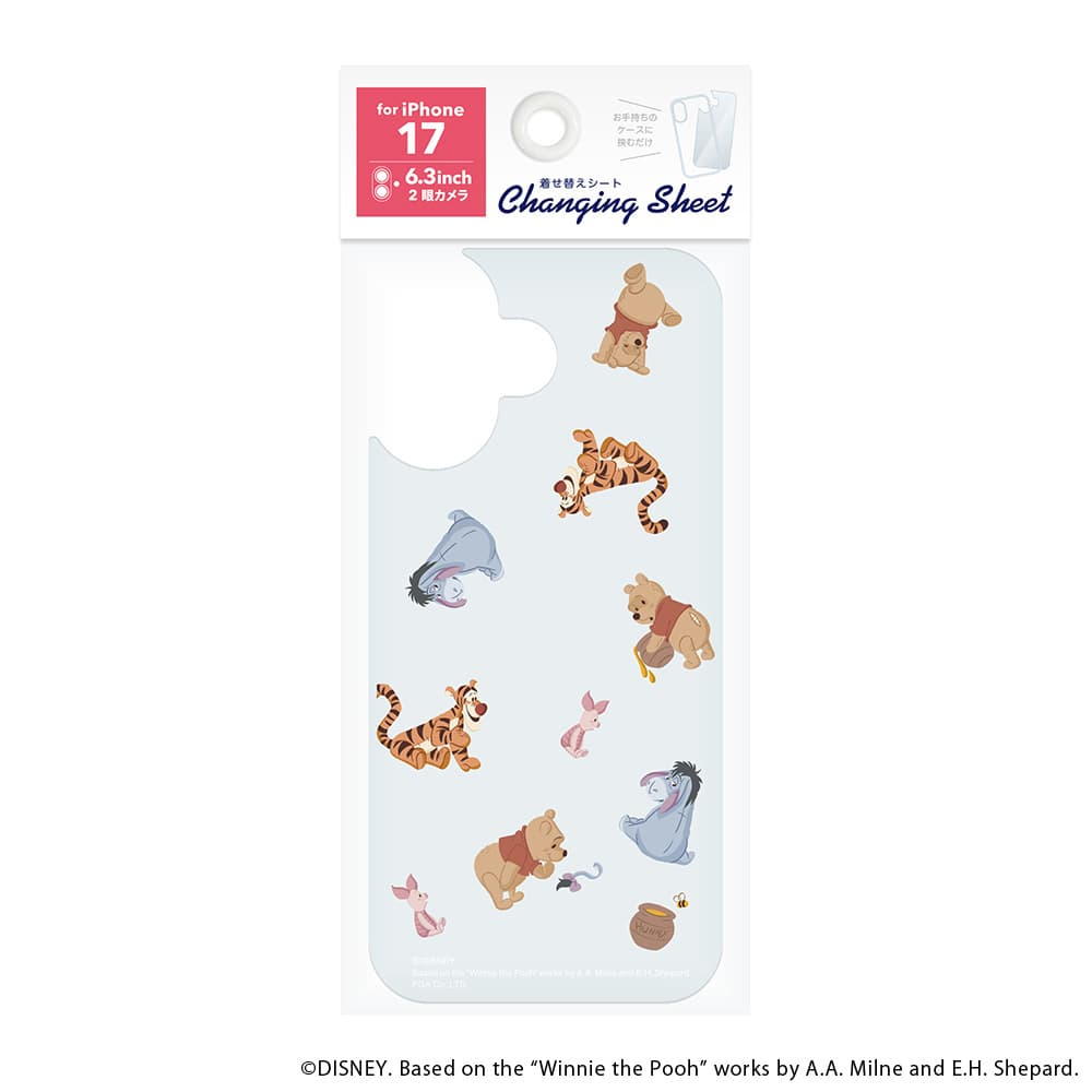 PGA iPhone 17 Changeable Sheet Winnie the Pooh/B PG-DSH25A08POO 3g