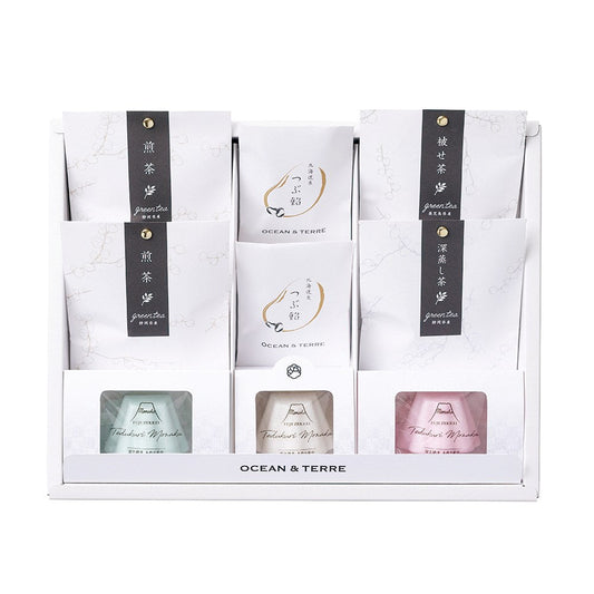 Fuji Scenic Handmade Monaka & Japanese Tea Set A698
