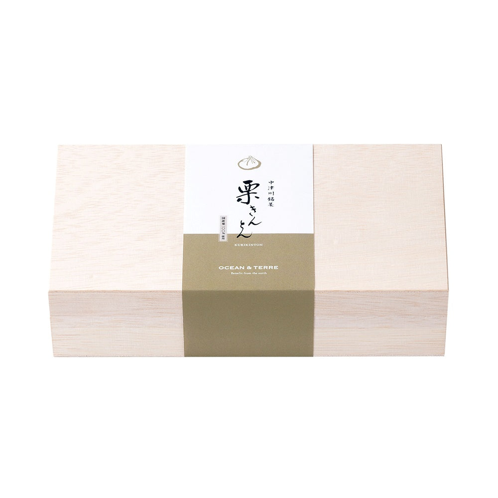 Nakatsugawa Specialty Sweets Chestnut Kinton 8 Pieces in Wooden Box A1000