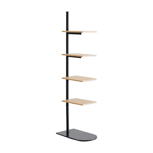 UD27N-BK Side Table Stand Matte Black Wood NR