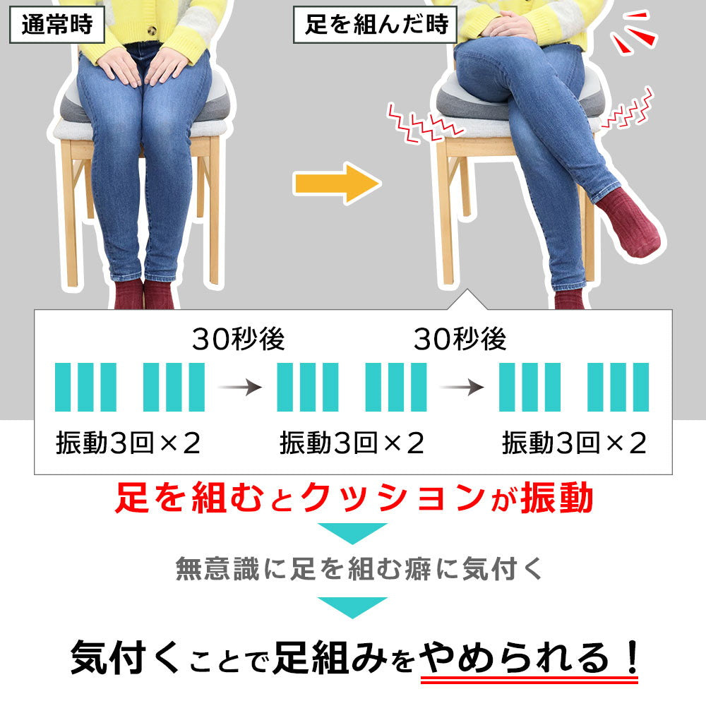 Vibration Alert Foot Crossing Prevention Cushion